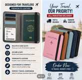 RFID Protected Passport Cover Holder & Travel Wallet Premium Leather Passport & Card Wallet for Men & Women Made In Chine High Quality (Ranom Color)